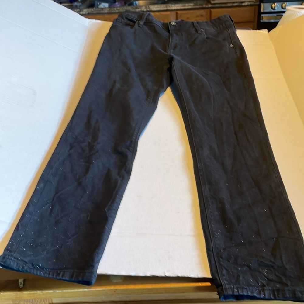 Hudson Black Jeans Size 10  Straight Leg